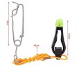 Captain 7652 Trolling Downrigger Clip 6cm + Trolling Snap Karabina 6cm